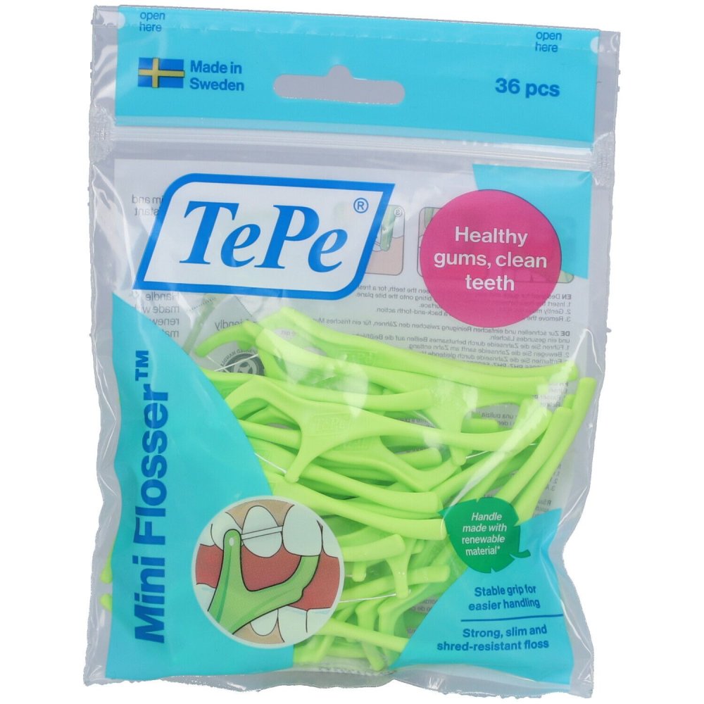 TEPE Mini Flosser mečíky s nití, 36ks