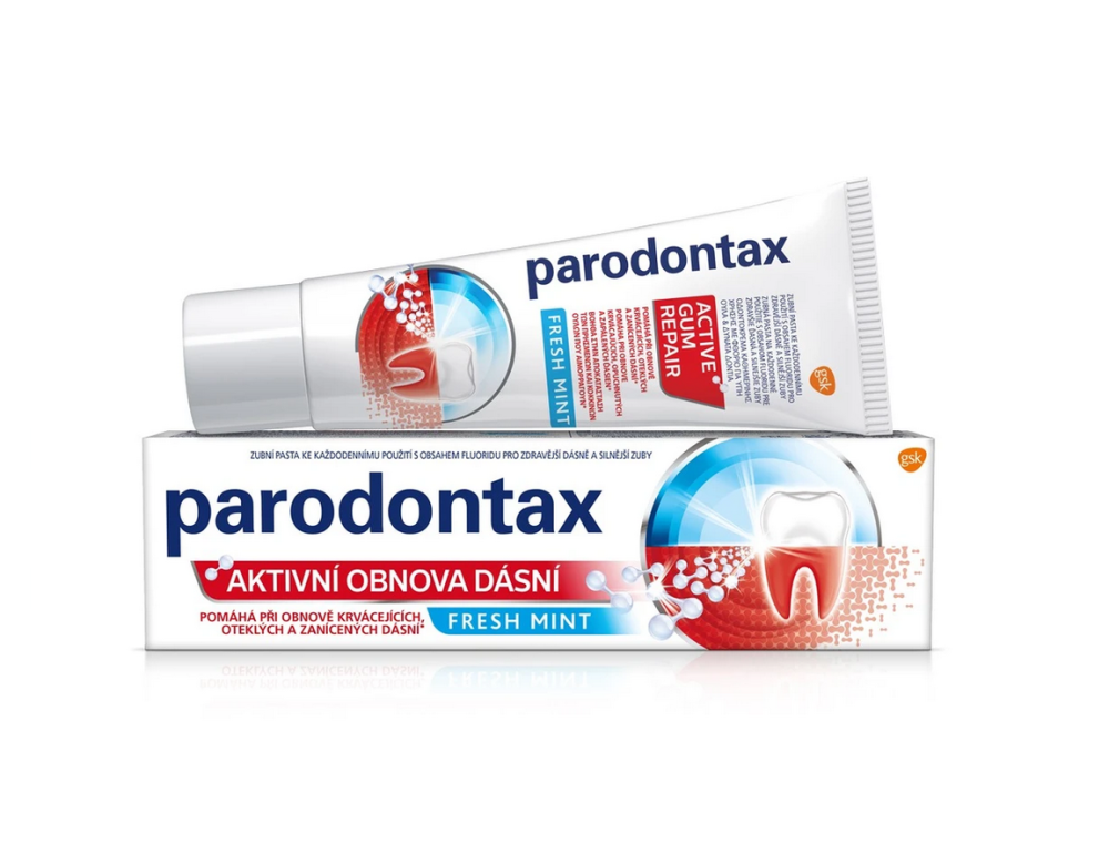Parodontax Aktivní obnova dásní zubní pasta (fresh mint), 75ml koupíte na Top-dent.cz
