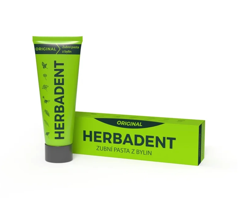 Herbadent ORIGINAL bylinná zubní pasta s fluoridy, 75 g