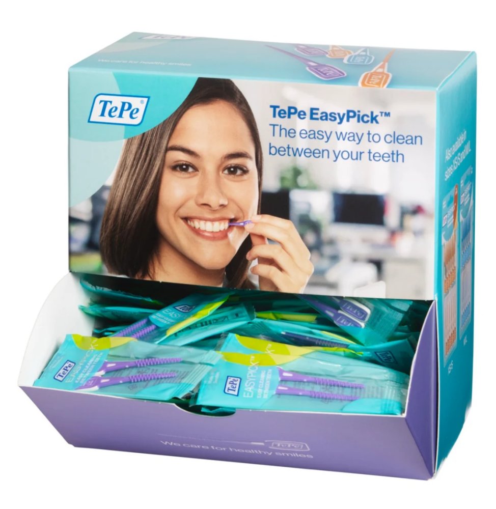 TEPE EasyPick dentální párátka XL (fialová) BOX, 100ks