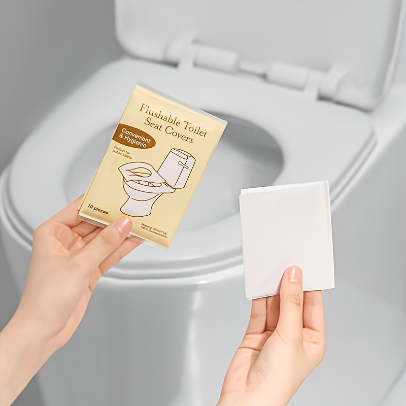 Levně Jednorázová cestovní pokrývka wc sedáku, 10 ks