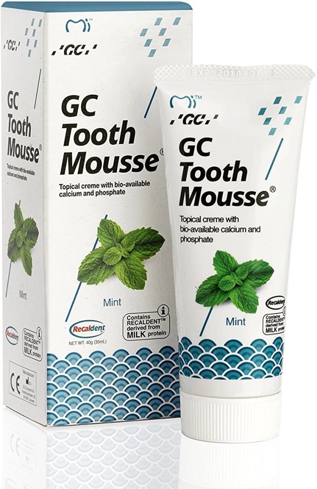 GC Mousse dentální krém s vápníkem Mint, 40g